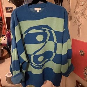 Oversized yin yang sweater